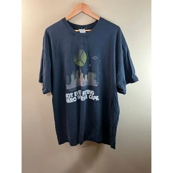 Jordan 'Not Every Flying Hero Wears a Cape' Graphic T-Shirt Black 3XL - Picture 1 of 5